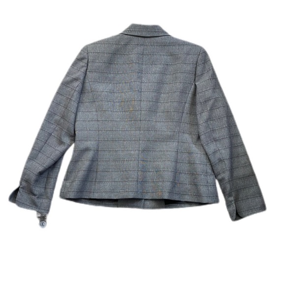 Le Suit One Button Jacket Black White Pink Stripes Women’s 12 NWT - Picture 2 of 8